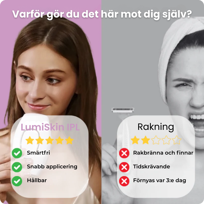 LumiSkin IPL – Slipp hår permanent hemma